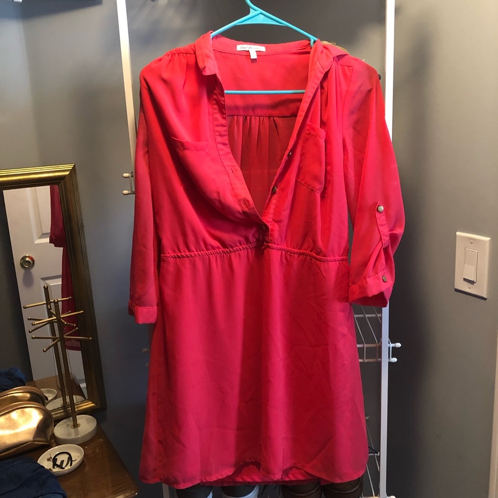 Charlotte Russe Dress/ Hot pink/ Size S